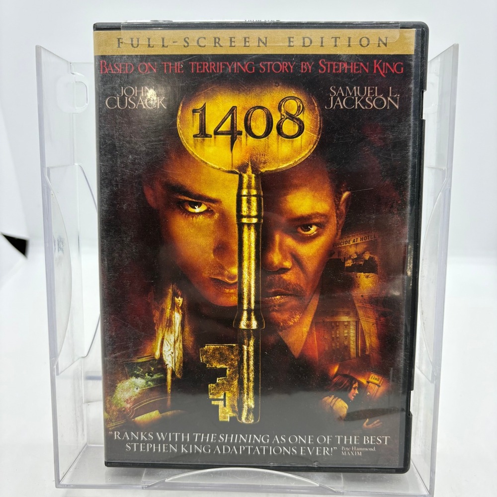 1408 DVD Full Screen Edition Stephen King John Cusack Samuel L Jackson Horror